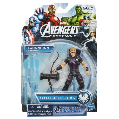Jouet figurine Hawkeye Avengers Shield Gear avec arc Phoenix Bow articulé - 3