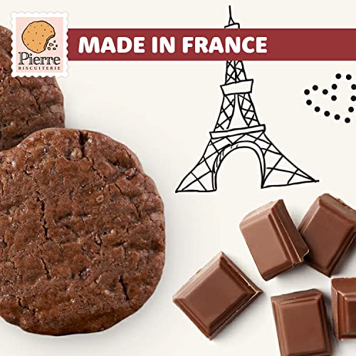 Pierre Biscuiterie French Butter Cookies, Dark Chocolate & Sea Salt (5.29 Oz) And Salted Caramel (5.29 Oz) Bundle #TOP2