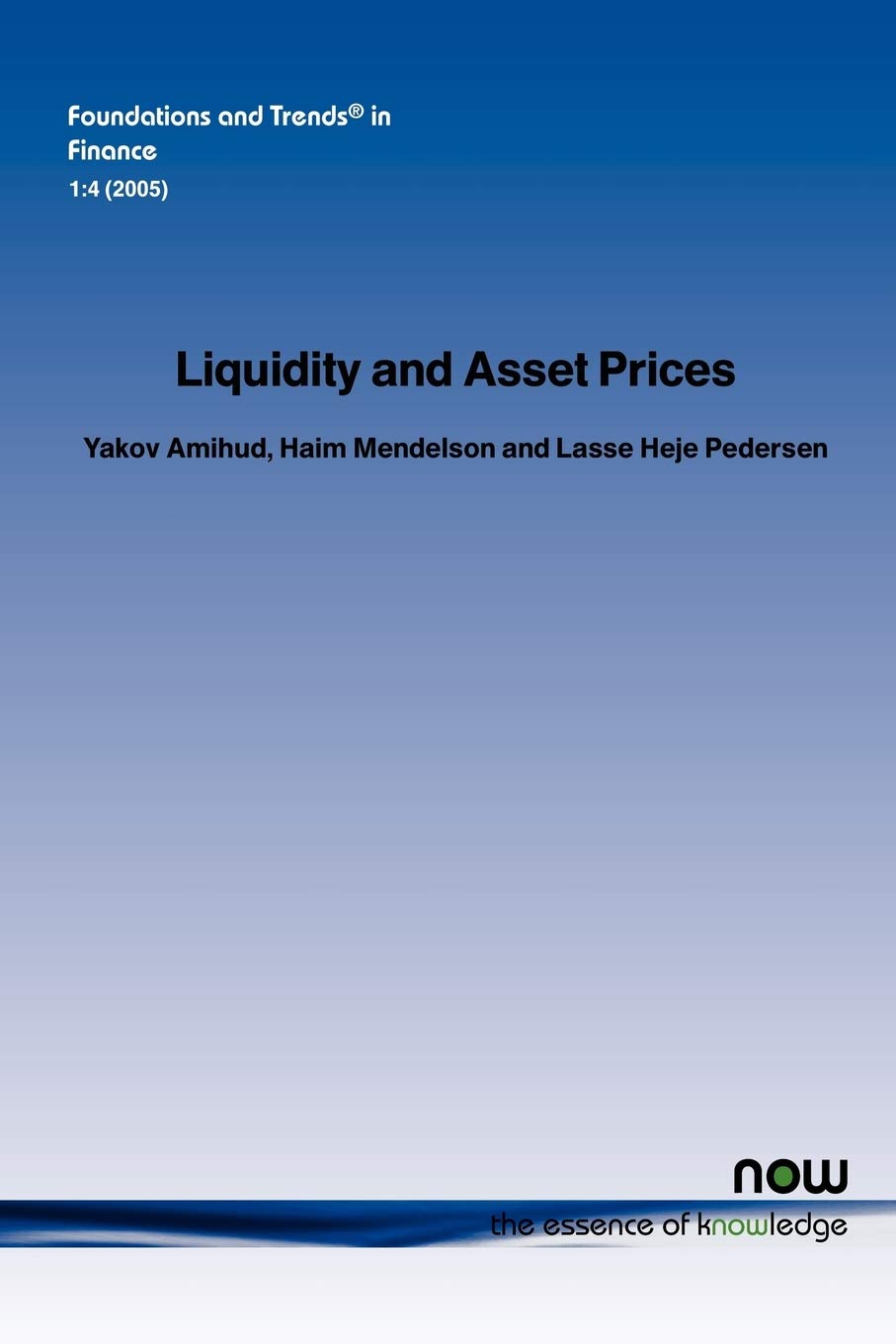 Buy Liquidity And Asset Prices — BookShops.in