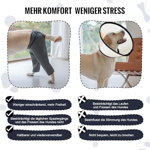 Arblina Hundebody Nach OP, Hundebody für Hinterbeine, Postoperativ Recovery-Anzug für Männliche & Weibliche Hunde, Leckschutz Hund für Kleine/Mittlere/Große Hunde