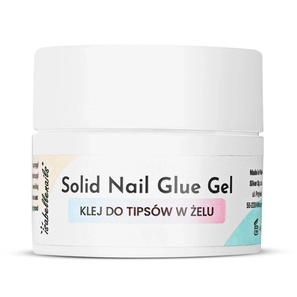 Solid Nail Glue Gel 4,5 g – przezroczysty klej żelowy do tipsów, dekoracji paznokci i wzorów 3D – mocne trzymanie, łatwe zastosowanie i utwardzanie UV/LED – do profesjonalnego manicure i "zrób to sam"