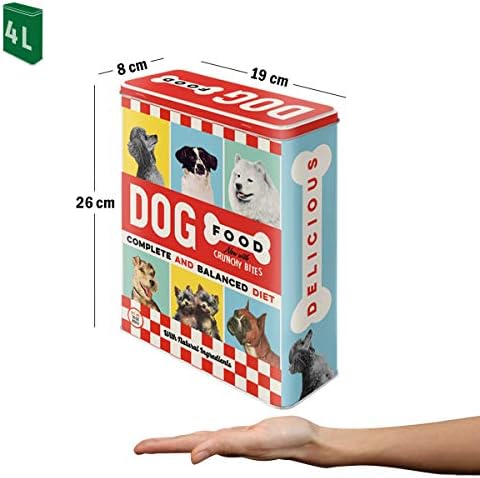 Nostalgic-Art 30325 - Animal Club - Dog Food, Storage Tin Box XL