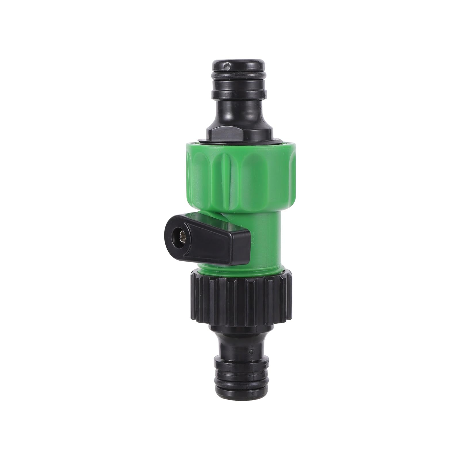 1pc 16mm-16mm Double Nipple Quick Connector with Valve Garden Irrigation System Fast couplings Accessories Garden Supplies