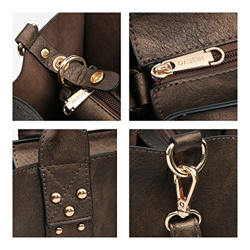 Image of Dasein Women's Designer Handbags Fashion Satchel Handbags Shoulder Bags Top Handle Work Bags w /Belt
