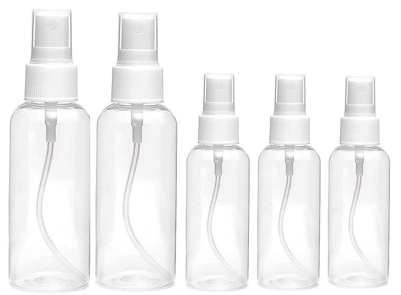 3pcs 50ml 2pcs 100 ml Transparent Spray Bottle Container for Essential Oils, Travel, Perfumes-image-11