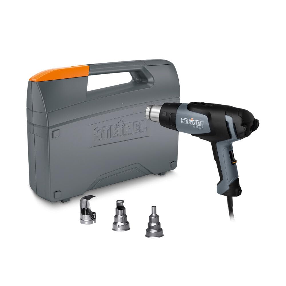 Steinel - 110051546 HL 1920 E Classic Kit - Heat Gun Set incl. hot air Gun with Adjustable Temperature & Airflow, for Soldering Pipes, Fitting Shrink tubing, thawing Frozen Pipes