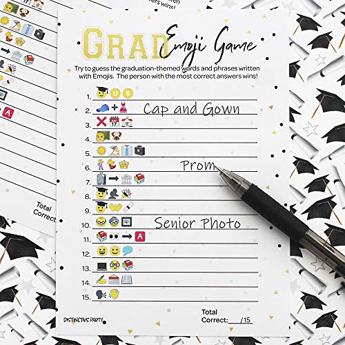 Graduation Emoji Game 25 Cartas 5x7 Pulgadas miniatura 5