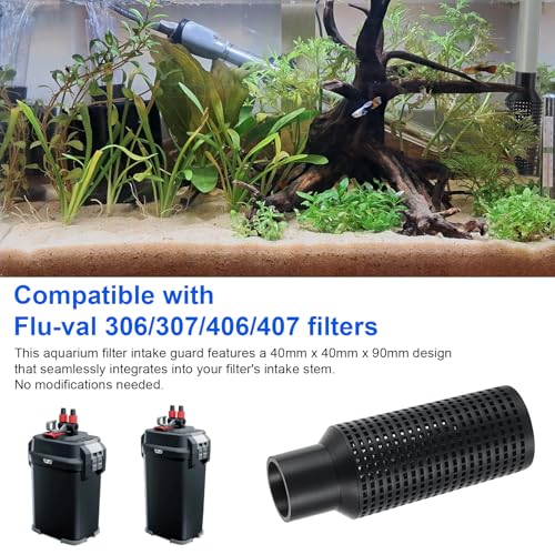 Image of Aquarium Filter Intake Guard Replacement for Flu-val 306 /307 /406 /407, Fish Tank Canister Filters Cover Protect Aquatic Life, Aquarium Intake Filter - 1 Pack