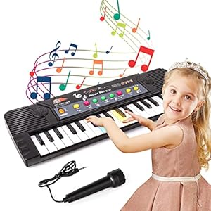 m zimoon Piano for Kids, Piano Keyboard Multifunction 37 Keys Electronic Keyboard with Microphone Musical Educational…