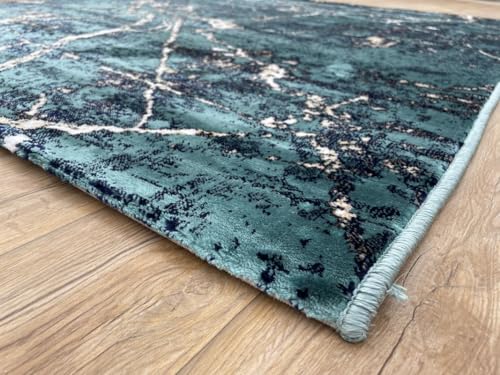 Image of 6 x 9 Feet Modern Carpet for Living Room | Non-Fade Soft Floor Rug for Hall & Bedroom | Easy Clean & Non-Slip Backing