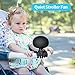 SMARTDEVIL Portable Clip on Stroller Fan, 3000mAh for Baby, 3 Speed Battery Operated Personal Desk Fan with Flexible Tripod, Mini Handheld Fan for Car Seat, Treadmill, Camping (Black(3000mAh))