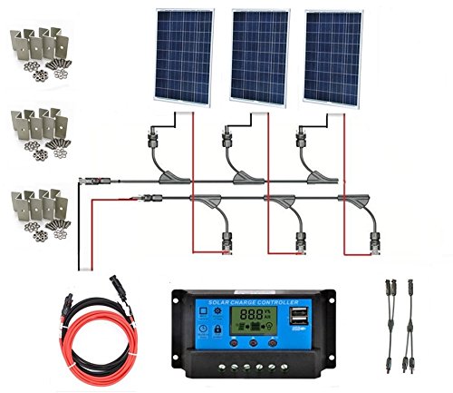 Amazon | SAYA ソーラーパネル300Wモジュール100w18v3枚 300wオフ