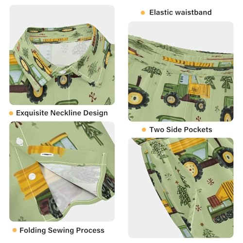 Image of Boccsty Ice Cream Drip Boy Summer Shorts Sets Hawaiian Toddler Boys T-Shirt & Pants 2 Pcs 3T-10T
