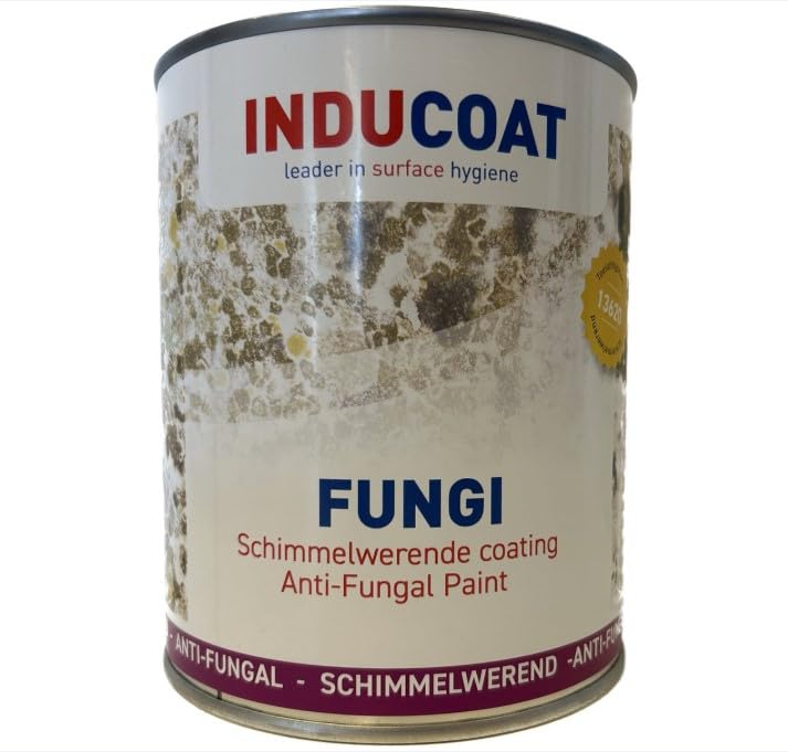 Inducoat Fungi Schimmelschutzbeschichtung - Wandfarbe - Weiß - 1 Liter - Schimmelresistenz