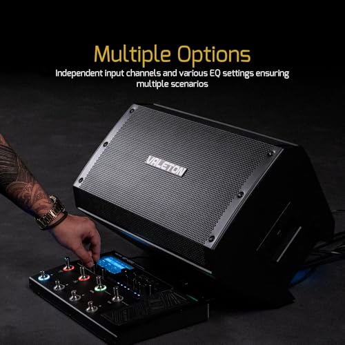 VALETON Aktive DJ Lautsprecher PA-System Aktiv Lautsprecher für Gitarre, Bass, Multi-Effektgeräte und Amp-Modeler 10 Zoll 2 Weg FRFR 1300 Watt