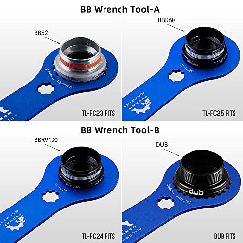 BB Wrench Tool, Romacci Chave inglesa BB DUB para bicicleta Chave multifuncional para suporte inferi