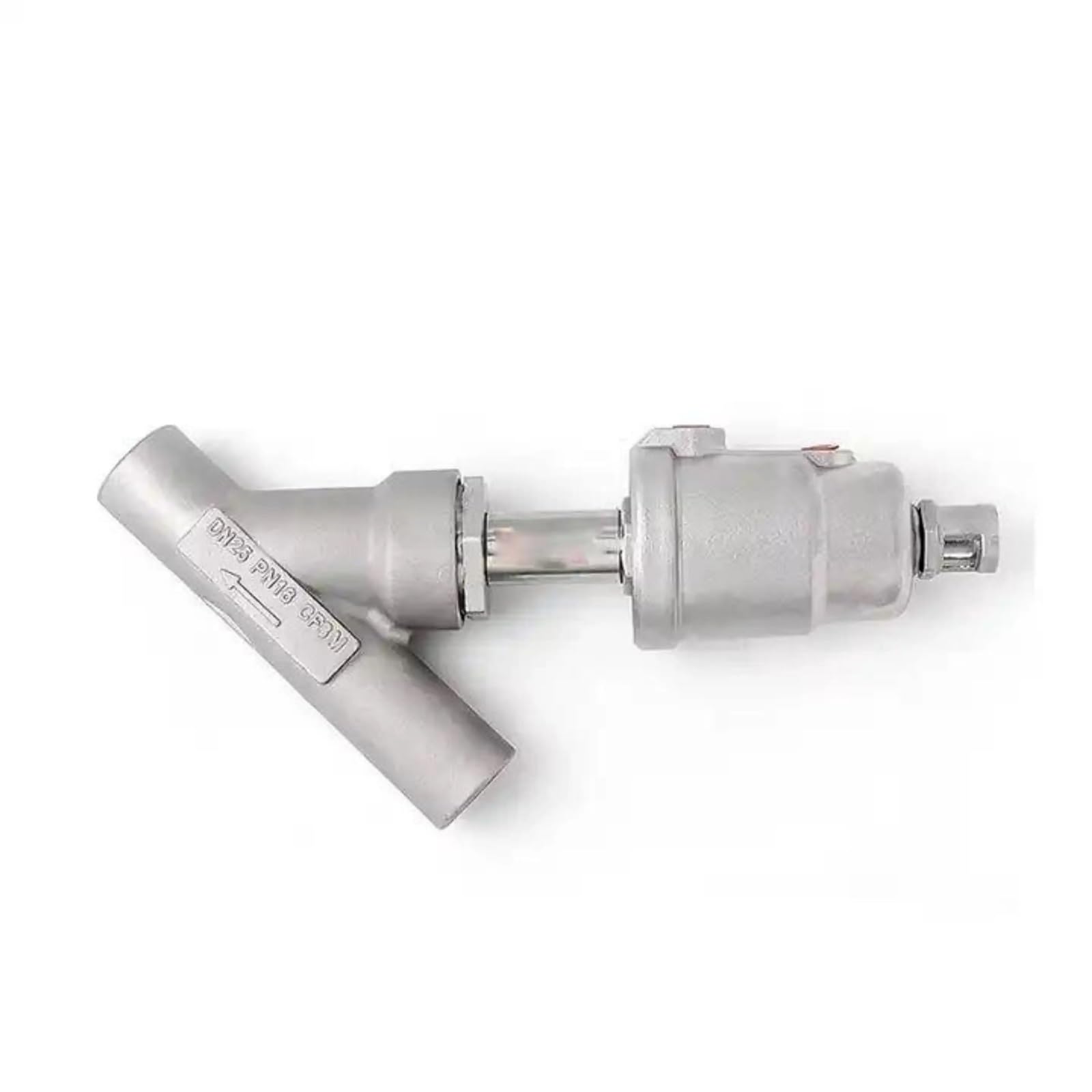 Vanne à siège d'angle DN25 en acier inoxydable 304 normalement fermée 16 bar pour gaz