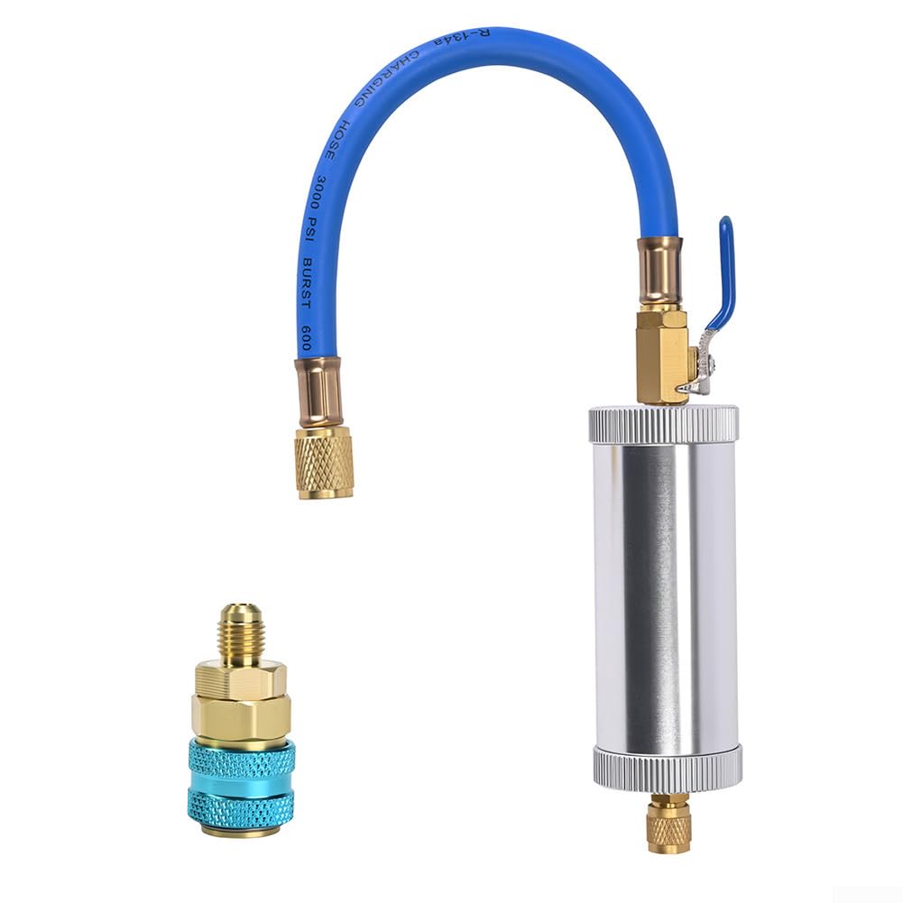 Cylindre de charge d'huile AC automobile en aluminium avec connecteur rapide OF003 QC12L