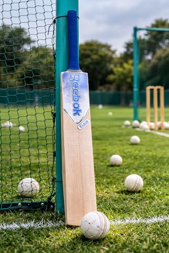 Image of Reebok Blaze Size 6 Kashmir Willow Cricket Bat with Premium Cover | Leather Ball Bat for 15+ Years | 950-1000g Lightweight