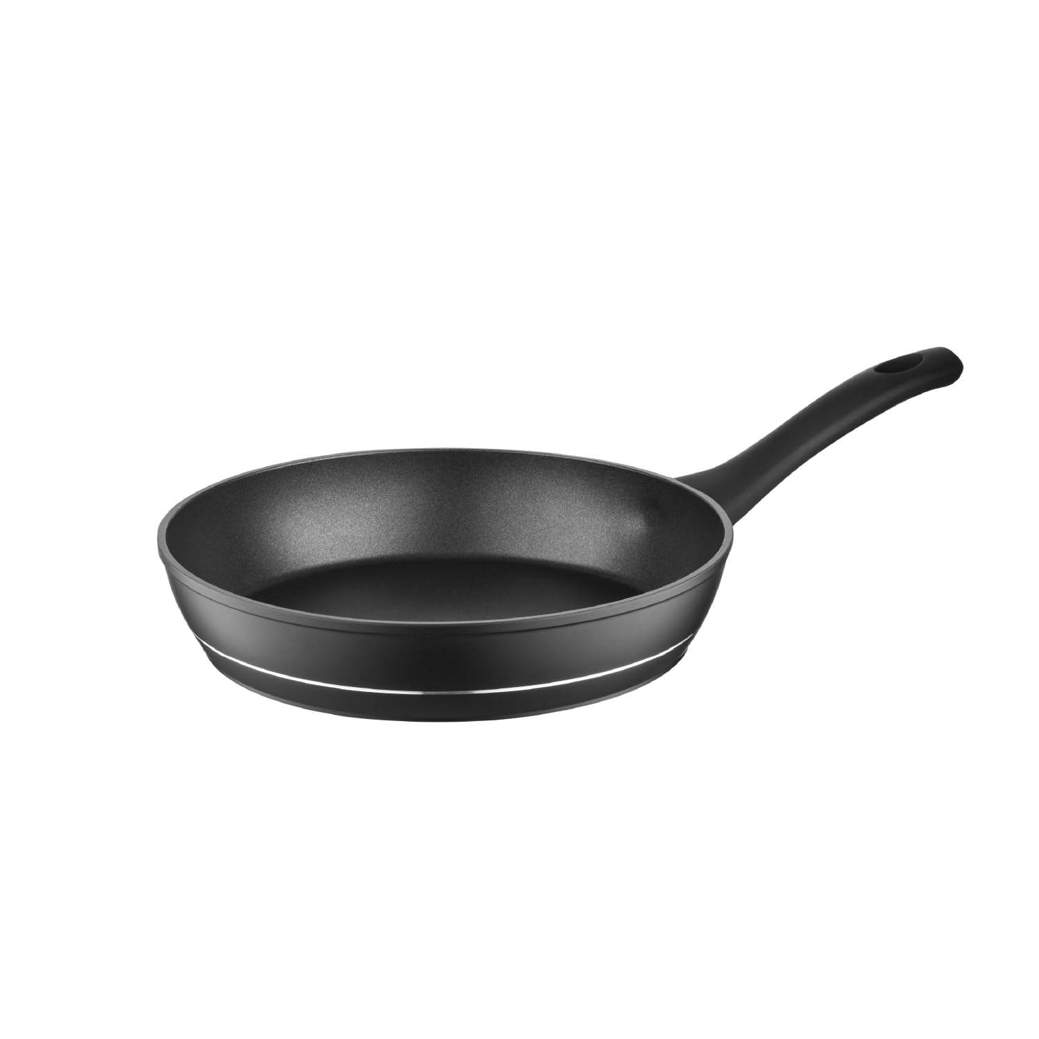 FLORINA Aluminium Bratpfanne 28 cm Durchmesser I Universalpfanne DELUX Antihaftbeschichtet I Anti-Kratz Pfanne mit Induktionsboden I Geeignet für Induktionsherd, Gasherd, Elektroherd (Schwarz)