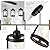 Osimir Black Pendant Lights Kitchen Island, 1-Light Modern Mini Hanging Light Fixtures with Clear Glass, Farmhouse Kitchen Pendant Lighting Over Island for Sink Dining Room, OS-3014-1PBK