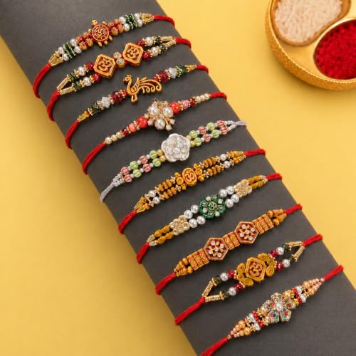 Image of FINEMOE Rakhi Set for Brother, Raksha Bandhan Gifts | Skin Friendly Adjustable Tie, Rakhdi Festival