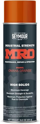 SEYMOUR 620-1450 Industrial MRO - Pintura en aerosol de alto contenido de sólidos, naranja (Omaha Orange), 16onzas (paquete de 1)