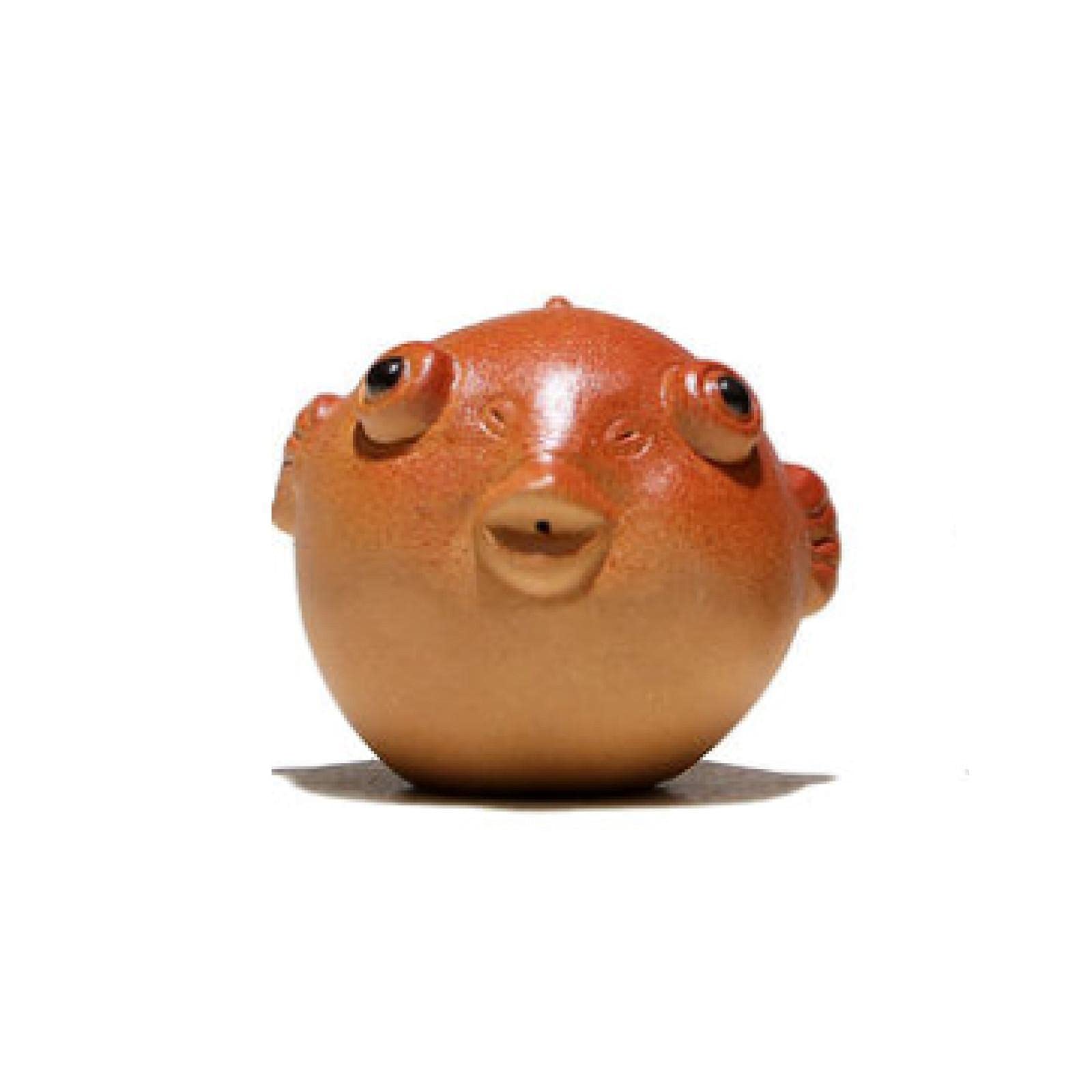 Animal de Thé en Sable Violet Artisanat Mini Poisson-Globe Original