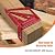 HSOKEW Multi-Angle Measuring Ruler, 22.5/30/45/60/67.5/90 Degree Triangle Ruler Scriber Woodworking Square Protractor Aluminum Alloy 3D Drawing Line Ruler Layout Measuring Tool (Red)