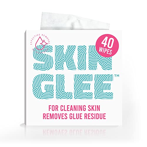 Image of Not Just A Patch Skin Glee Adhesive Remover for Skin (40 Pack) - Hypoallergenic Alcohol Wipes for CGM Devices, Bandages, Ostomy Patches, and Adhesives - Gentle, Portable Skin Cleaner