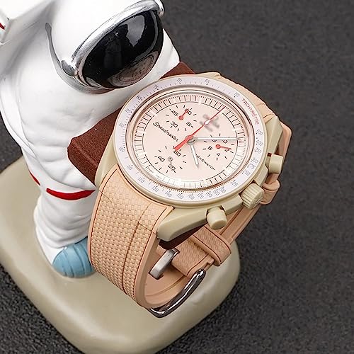 Bracelet montre 20mm caoutchouc et acier premium