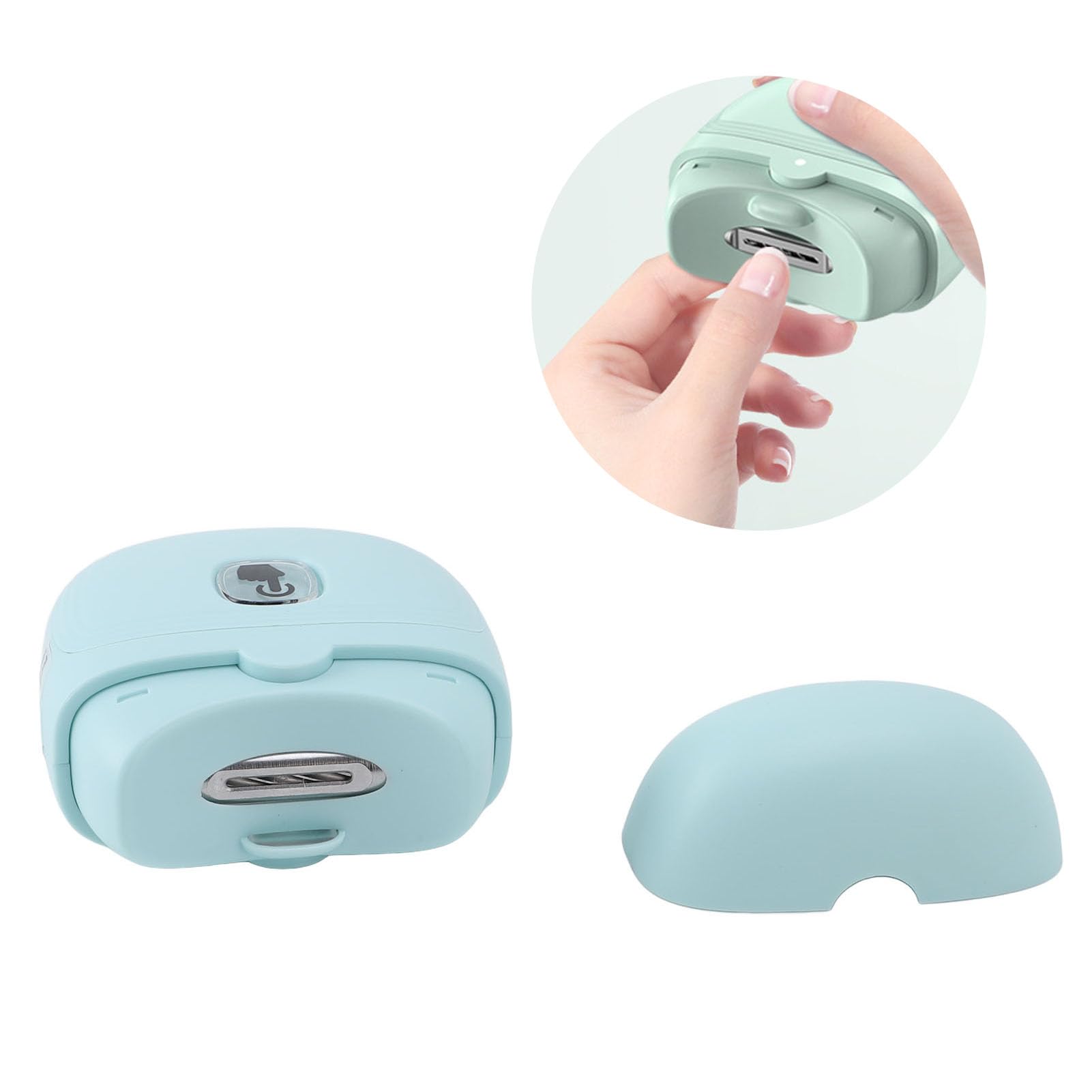 Electric Safety Fingernail Cutter, Electric Baby Nail Clipper, Automatic Nail Clipper for New Born Babies Infant Toddlers Kids Seniors Children