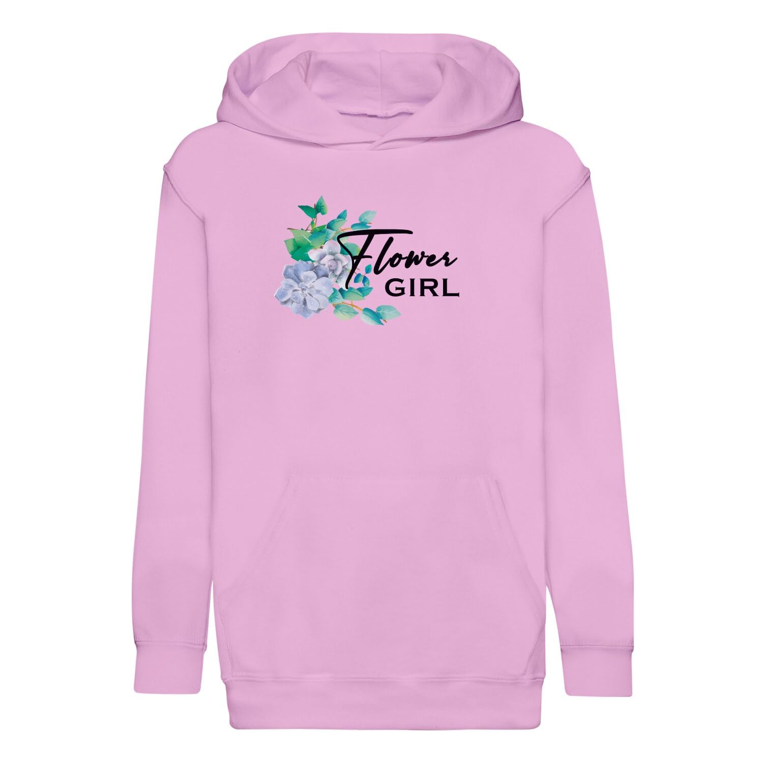 Sweat Capuche Enfant Flower Girl Mariage Cérémonie Fleurs Bleues