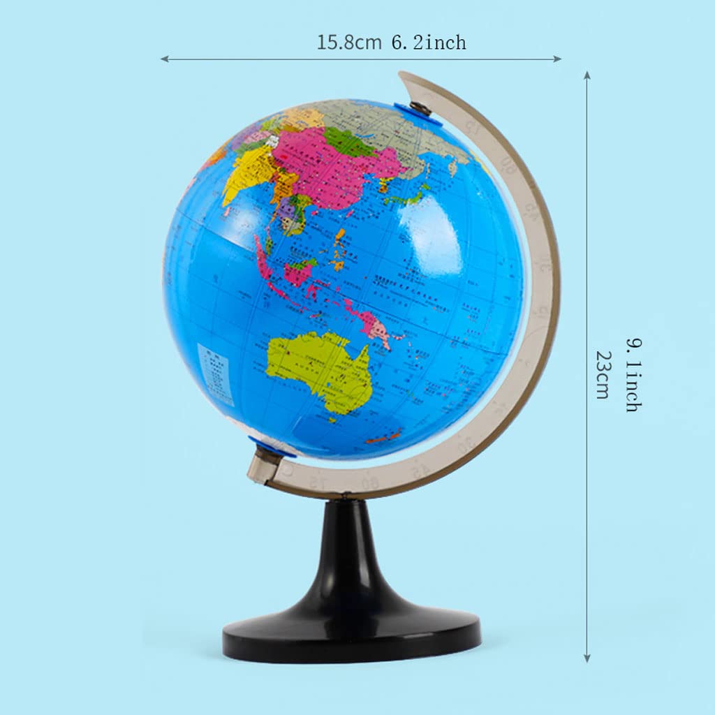 Globus świata Miniwereld met standaardbol, creatieve driedimensionale ornamenten, educatief geschenk, leer aardrijkskunde, voor school piękno i funkcjonalność