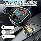 EuAcesry FM Transmitter Auto Bluetooth 5.0, Auto Bluetooth Adapter, Fm Transmittermit Dual USB Anschlüsse PD Typ-C QC 3.0 USB Schnellladung, Unterstützung USBDisk