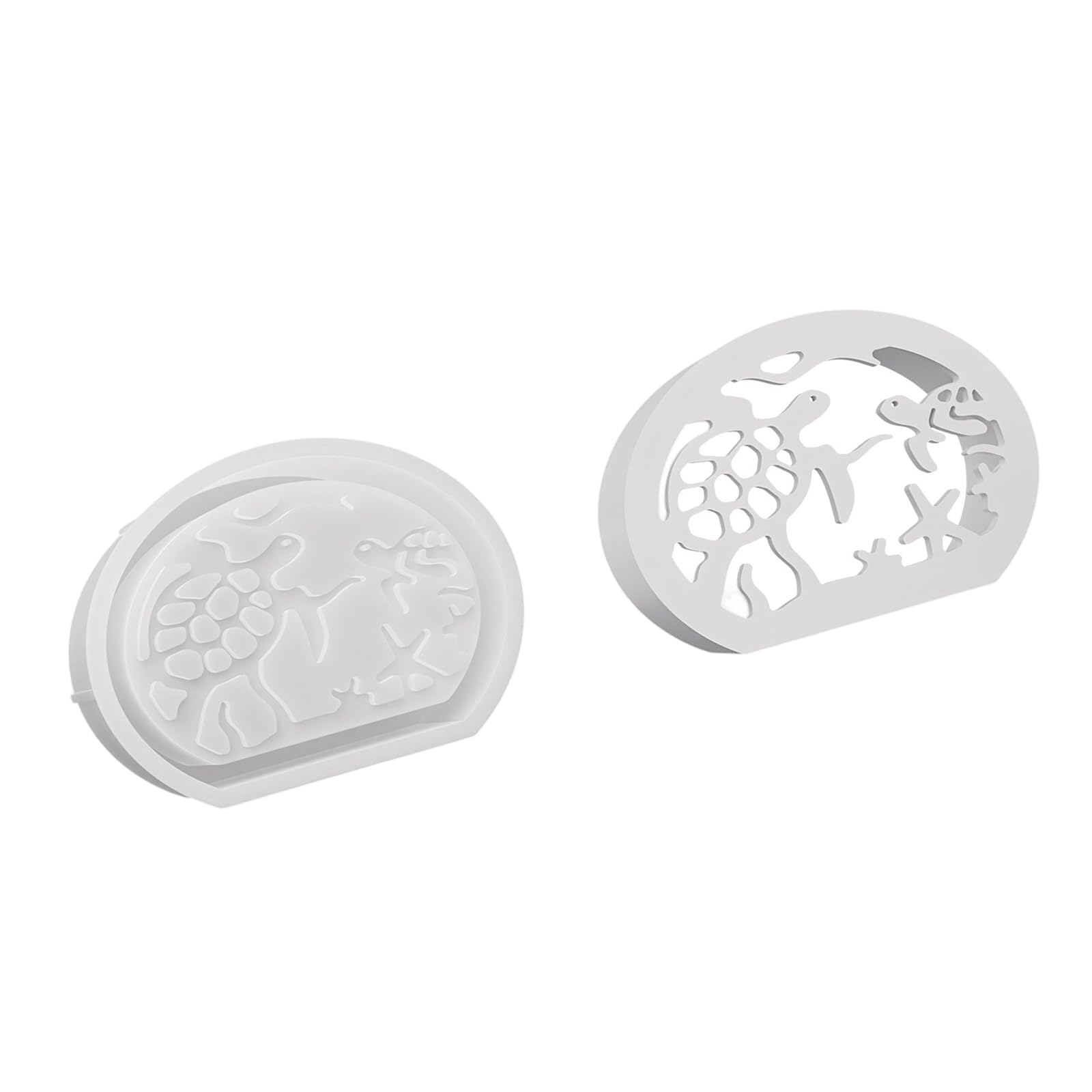 HZBB Hollowed Marine Theme Silicone Holder Mold Making Tool for Tealight Holder Home Decoration Coastal Decoration Making Mold