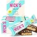 Nick's Protein Bars Crispy Cookie Chocolate, High Protein, Low Calories, Low Carb, Keto Friendly Snacks No Added Sugar (Multipack 12 bars x 50g), Crispy Cookie flavor