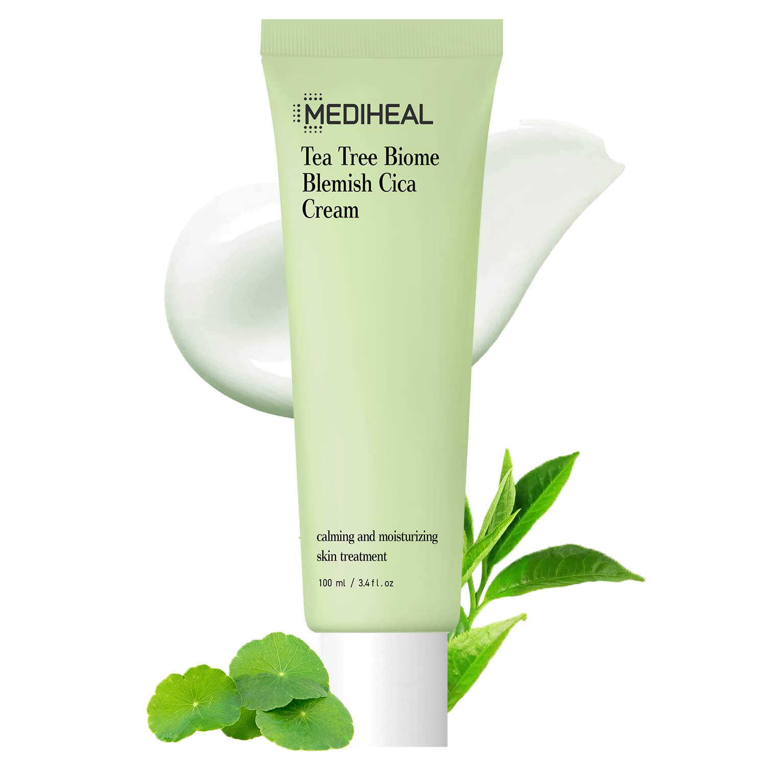 Amazon.com: Mediheal Tea Tree Biome Blemish Cica Cream 3.3 oz 100ml