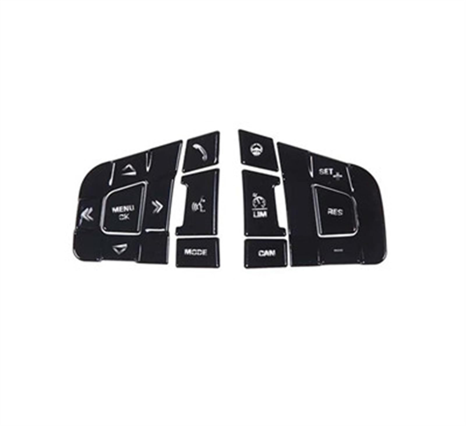 Csspdm D 2Pes Car Interior Accessories Steering Wheel Button Ecoration Sticker For Lan-Rover For Iscovery Sport 2015-2019(D)
