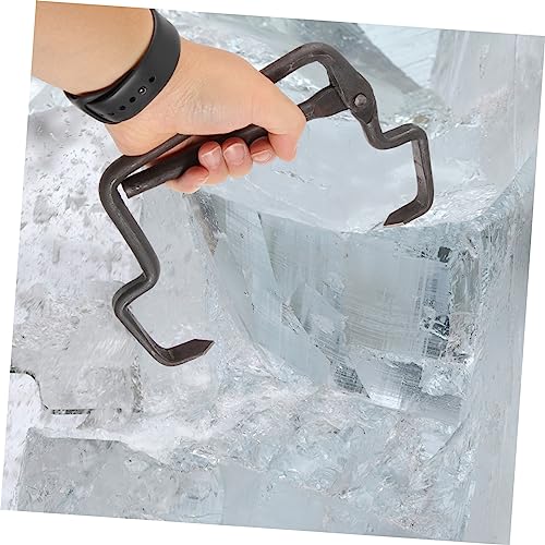 OFFSCH Ice Tongs Industrial Block Moving Tool Heavy Duty Reusable Iron Tow Bar for Ice Factories Ergonomic Grip 8.46 X 5.51 X 0.39 in by OFFSCH - Image 5