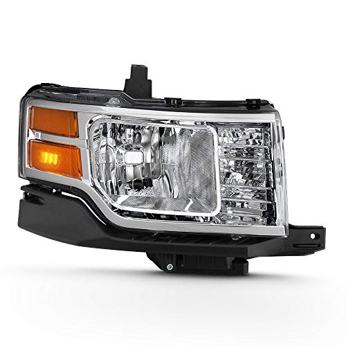 ACANII - For 2009 2010 2011 2012 Ford Flex Factory OE Style Halogen Chrome Headlight Headlamp Assembly Passenger Side