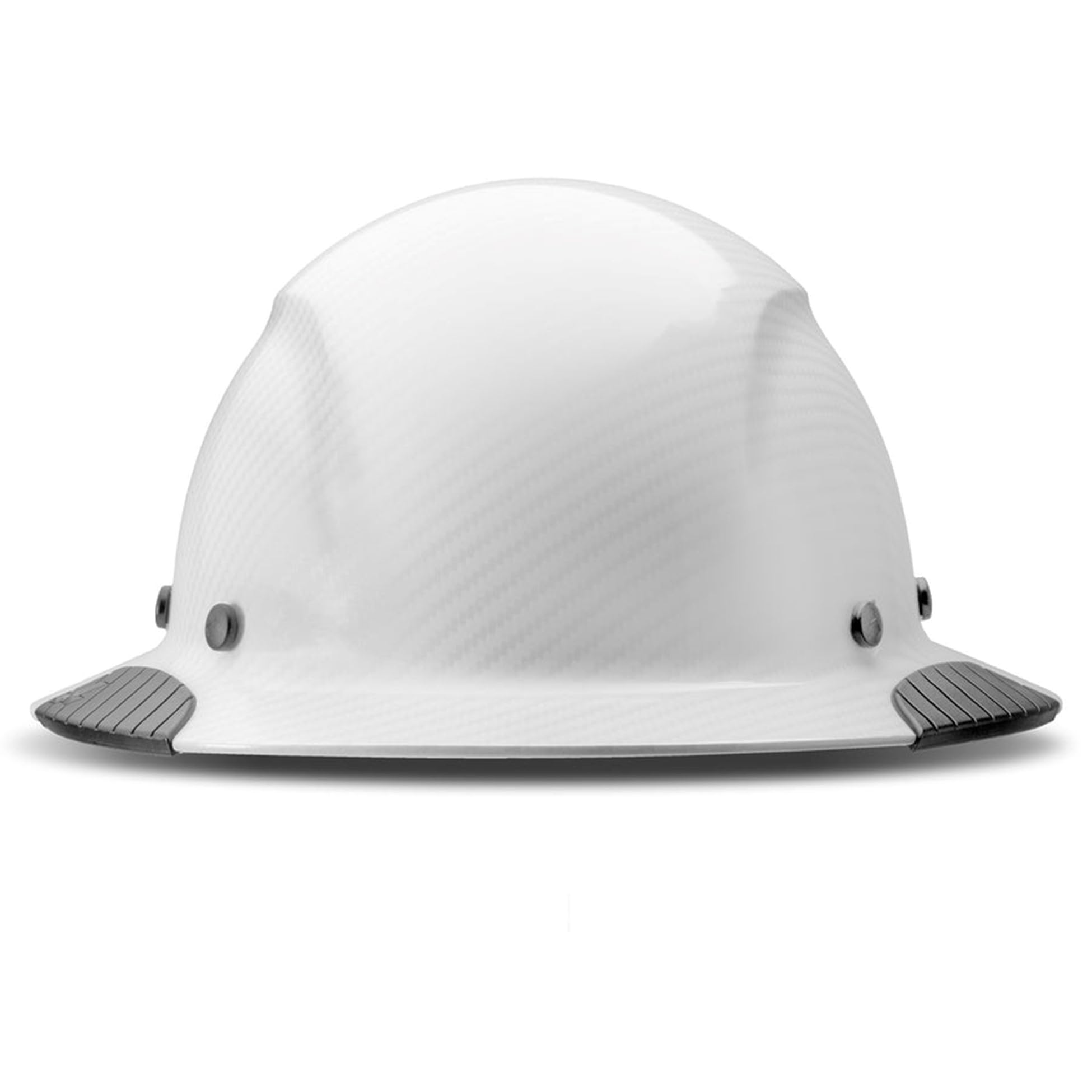 LIFT DAX White Carbon Fiber Full Brim Hard Hat, Construction
