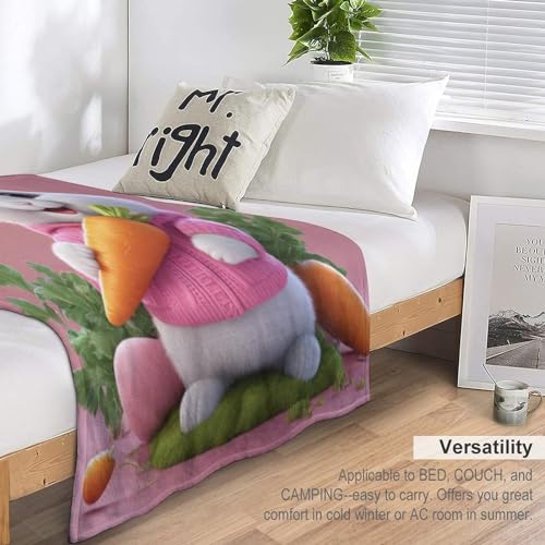 Couverture lapin mignon en flanelle le cadeau idéal pour décorer un lit - 6