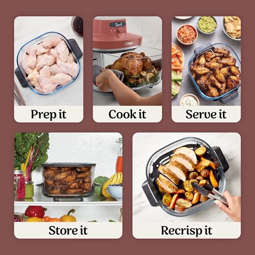 Ninja Crispi Pro Glass Air Fryer, 6-in-1, Amber, AS101OR - image 8