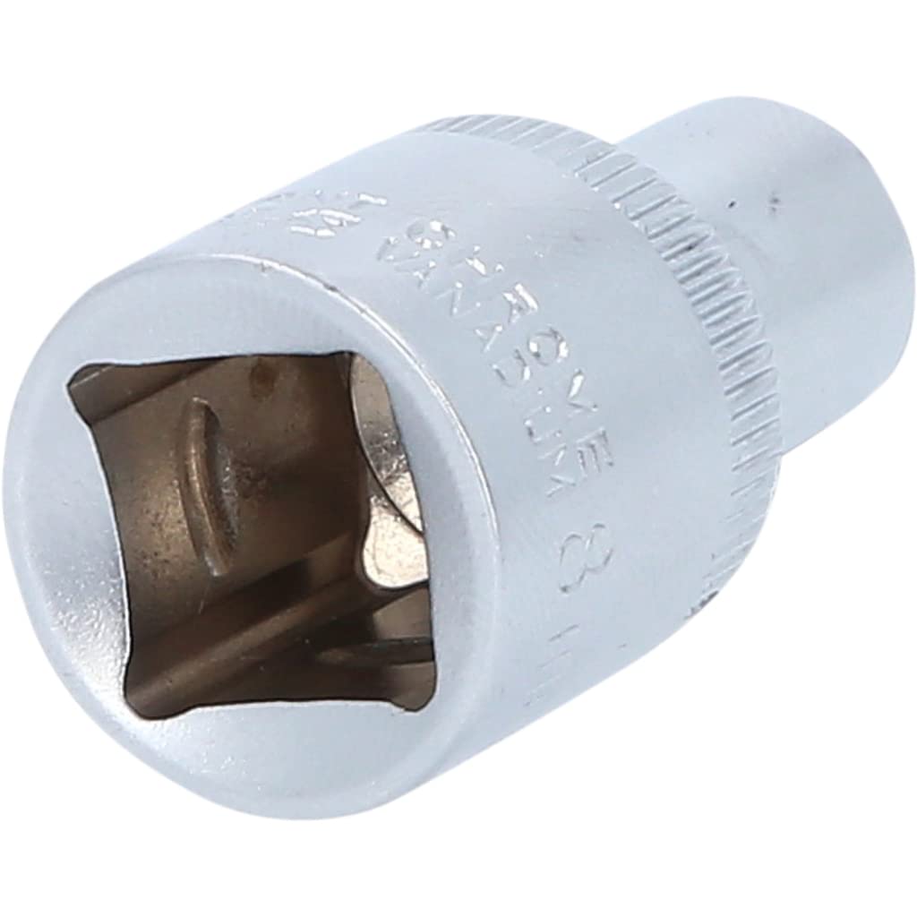 BRILLIANT TOOLS 1/2" Zwölfkant-Stecknuss 8 Mm – Kurz, Chrom-Vanadium-Stahl