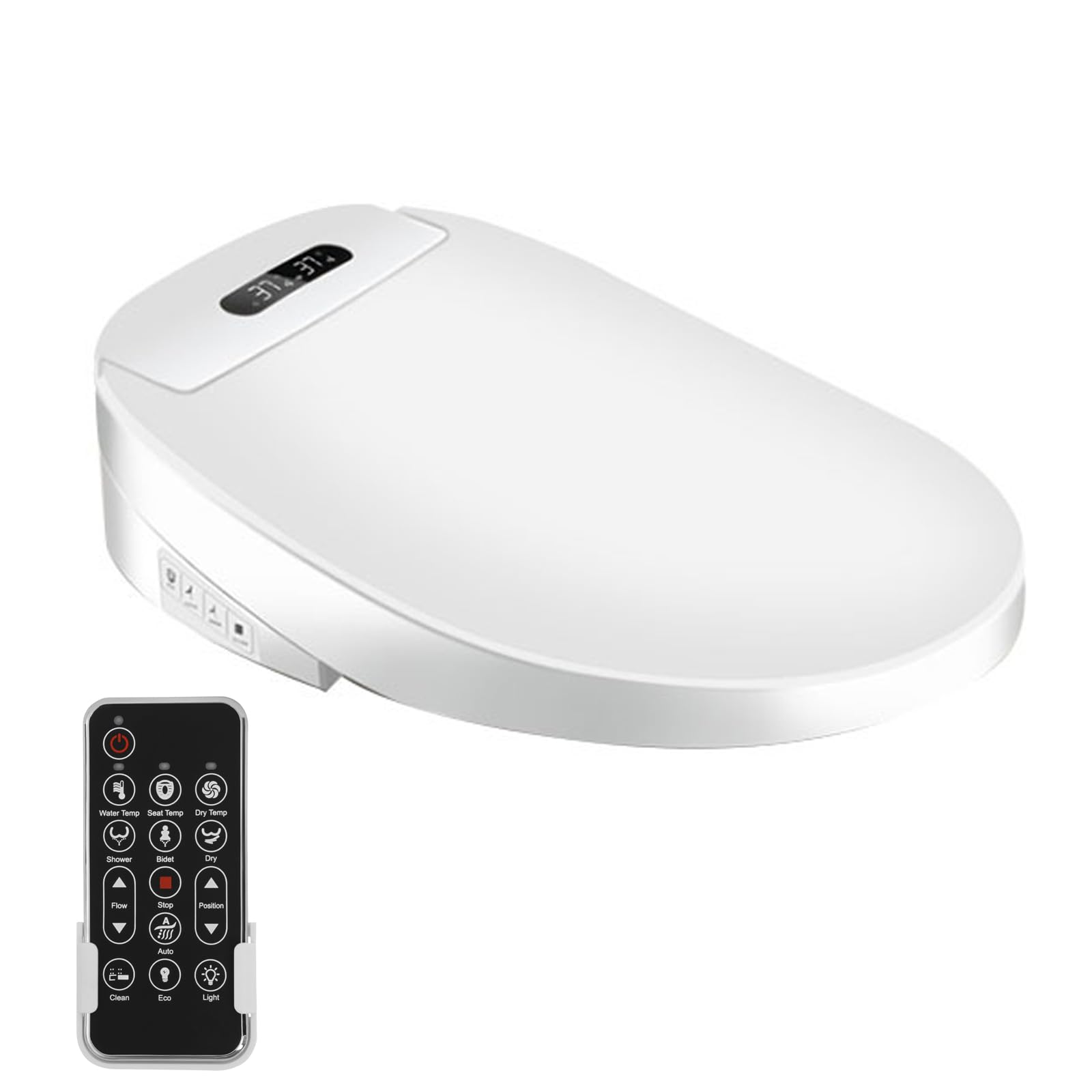 Sedile WC intelligente, Toilette giapponese con bidet, Sedile WC automatico riscaldabile con telecomando, Comfort ed eleganza