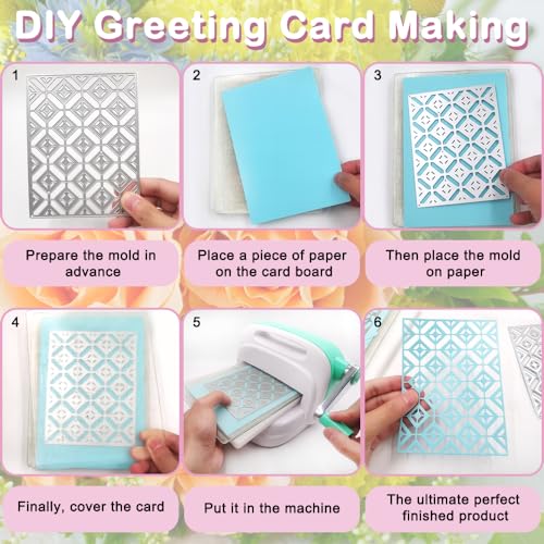 Matrices de découpe rectangulaires pour cartes de vœux faites maison - 6