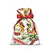 Island Heritage Hawaiian Drawstring Large Holiday Gift Bags 3 Pack Leis of Beauty