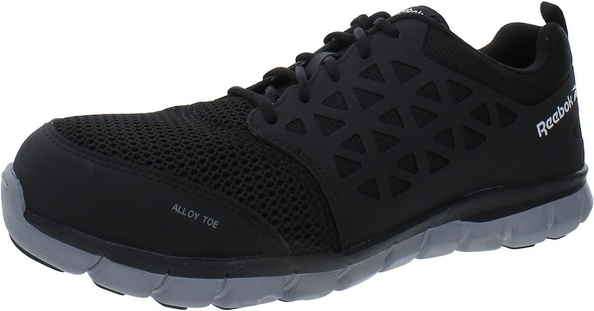 Reebok Men's Rb4041 Sublite Cushion Safety Toe Athletic Work Shoe Black