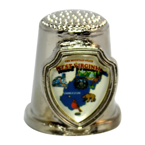 Souvenir Thimble - West Virginia